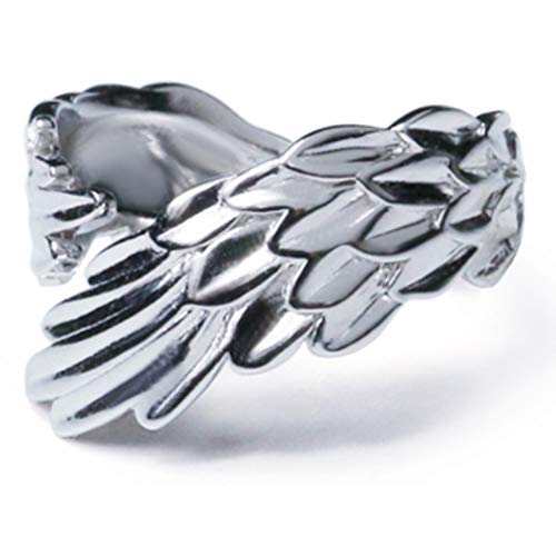 Helen de Lete S925 Sterling Silber Schutzengel Flügel verstellbarer Ring, Silber von Helen de Lete