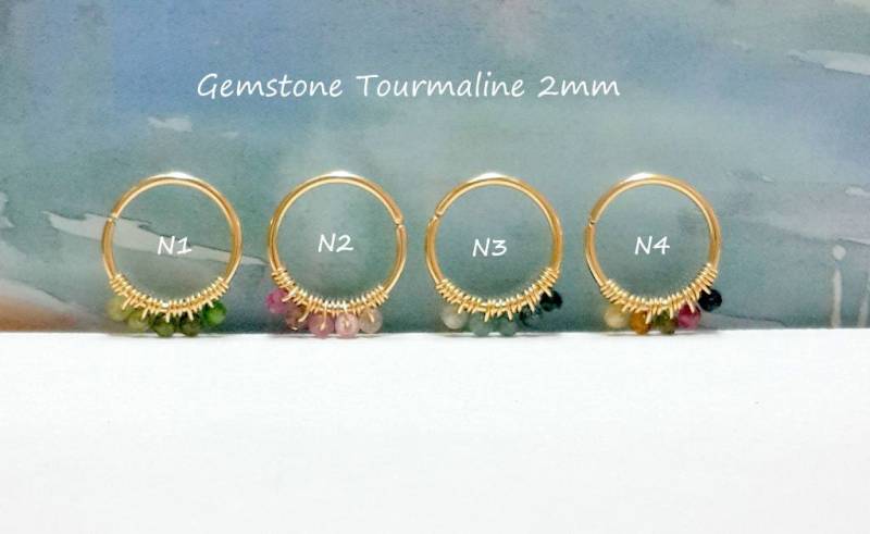 Turmalin Gold Knorpel Ohrring Sterling Silber Helix Tragus Piercing Turmalin Gold Knorpel Ohrring Sterling Silber Helix Tragus Piercing von HelenCollectionJewel