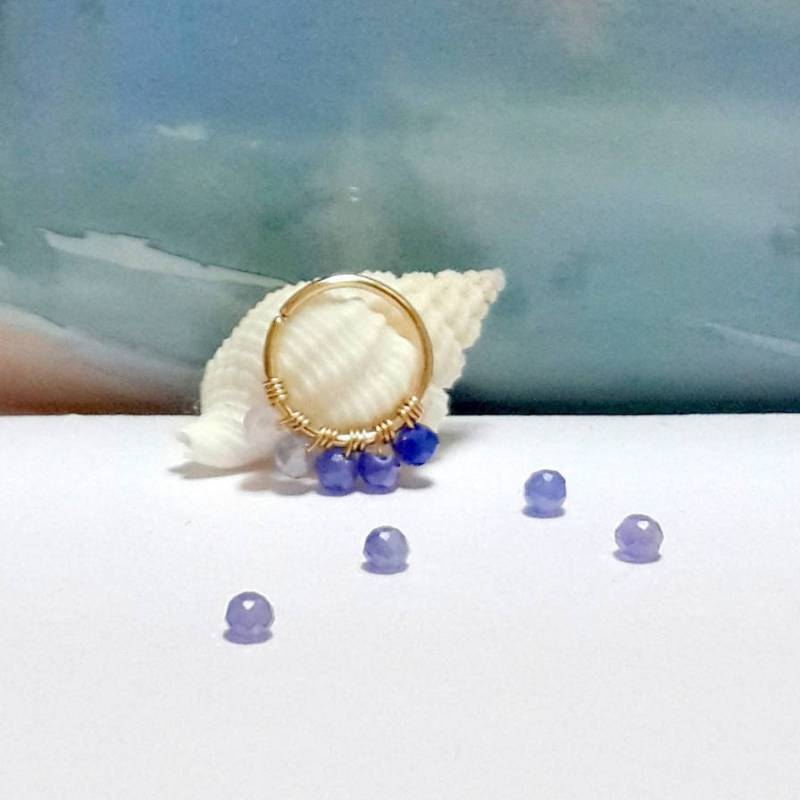 Violet Achat 14K Gold Helix Ring, Sterling Silber Knorpel Hoop, 14G 16G 18G 20G Violet Achat 14K Gold Helix Ring, Sterling Silber Knorpel Hoop, 14G 16G 18G 20G von HelenCollectionJewel