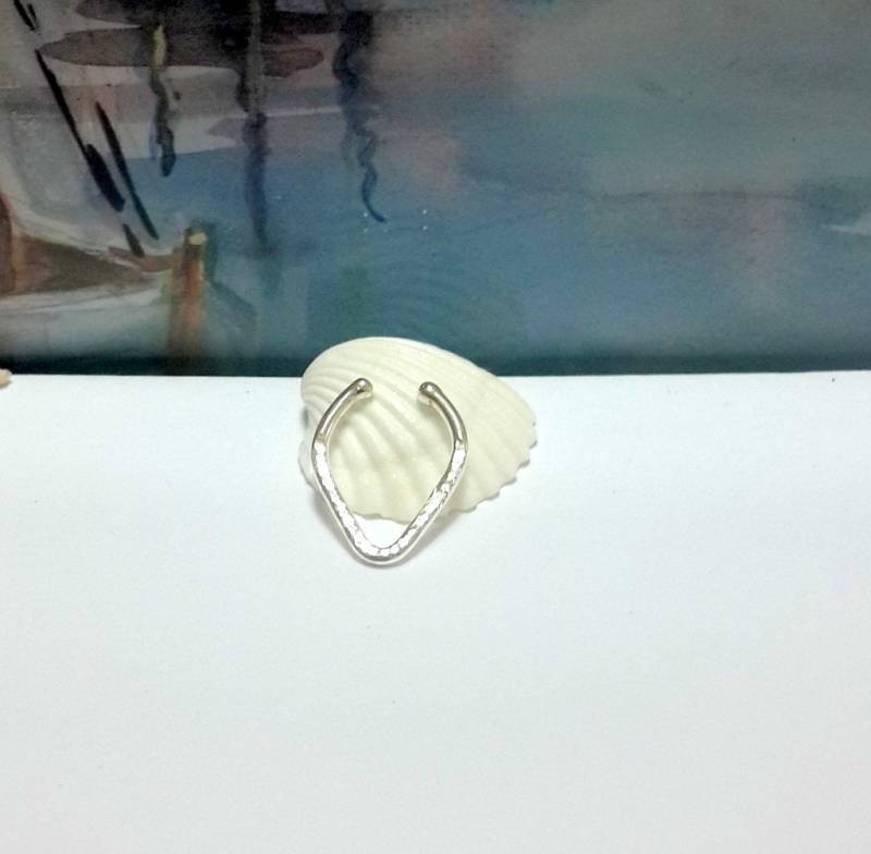 Fake Septum-Reifen Aus Sterlingsilber Künstlicher Nasenring, 20G-14G, Geschenk Des Vaters von HelenJewelryK