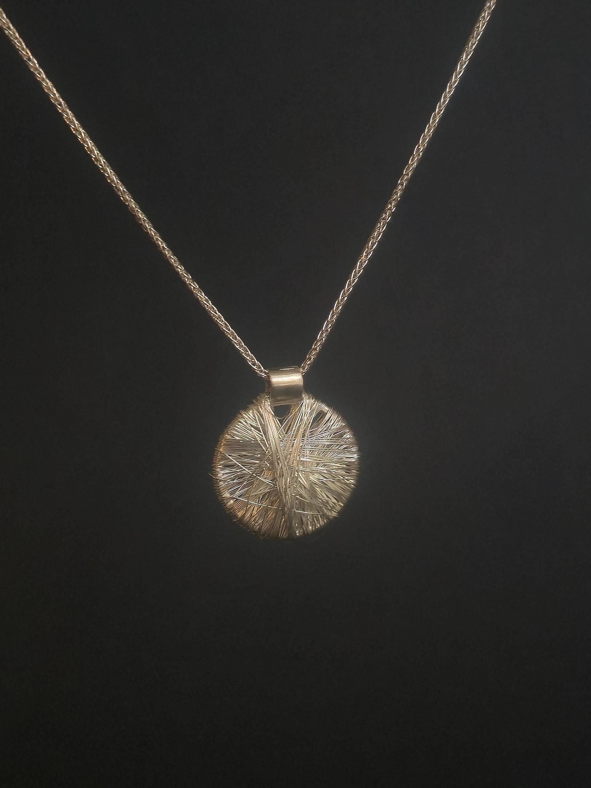 Handgemachte Halskette Mit Anhänger Aus 925 Silber. Handarbeit Silberdraht Handgemachte Halskette Mit Anhänger Aus 925 Silber. Handarbeit Silberdraht von HelenaMylonaJewelry