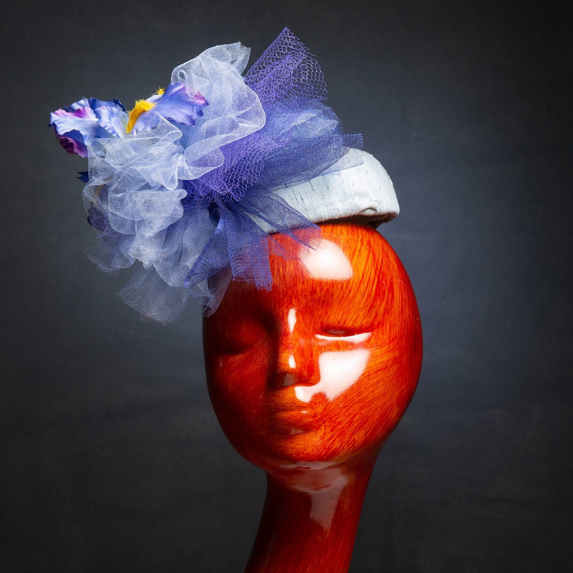 Der Barbara Hut, Pillbox , , Blaue Pillbox, Fascinator, Braut Iris Fascinator Zweite Hochzeit Der Barbara Hut, Pillbox , , Blaue Pillbox, Fascinator, Braut Iris Fascinator Zweite Hochzeit von HelensHatbox