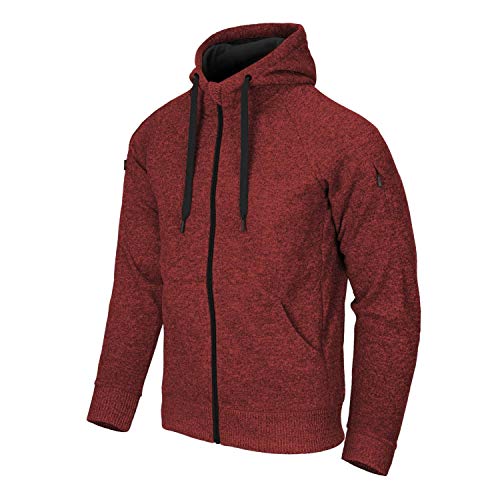 Helikon-Tex Covert Tactical Hoodie (Fullzip) ROT Melange XXL/Regular von Helikon-Tex