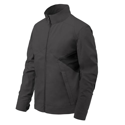 Helikon-Tex Greyman - Urban Line Jacke - Ash Grey Schwarz- Size L - Jacke Herren, Jacken, Jacket - 5 Taschen, Reißverschluss, Mäntel Jacken, Frühling Jacken, Bomber Jacke von Helikon-Tex