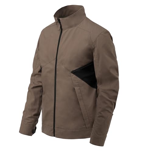 Helikon-Tex Greyman Urban Line Jacke - Earth Brown Schwarz - Größe 3XL - 5 Taschen, Reißverschluss, Mäntel, Frühling, Bomber von Helikon-Tex