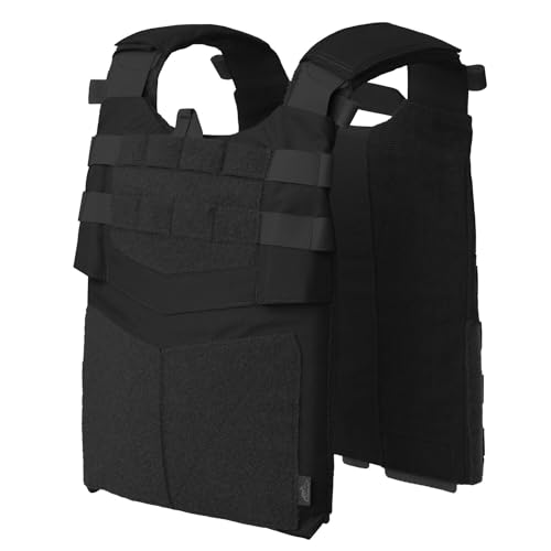 Helikon-Tex Guardian Plate Carrier - Black - Size M - Taktische Weste zum Tragen von ballistischen Platten, Airsoft Weste, Swat Weste Herren, Plate Carrier, Schutzweste, Universelles Modulares Design von Helikon-Tex