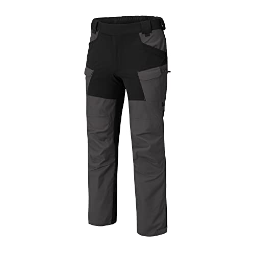 Helikon-Tex HOP Hybrid Outback Taktische Hose – DuraCanvas – VersaStretch – Outdoor, Wandern, Strafverfolgung, Arbeitshose, Eschengrau/schwarz, 32W / 34L von Helikon-Tex