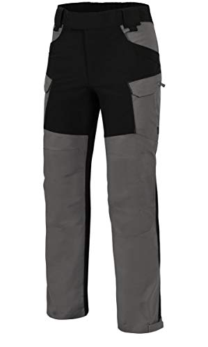 Helikon-Tex HOP Hybrid Outback Taktische Hose – DuraCanvas – VersaStretch – Outdoor, Wandern, Strafverfolgung, Arbeitshose, Wolkengrau/schwarz, 32W / 34L von Helikon-Tex