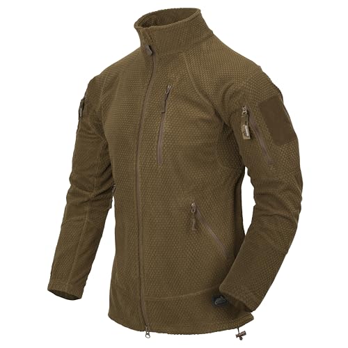 Helikon-Tex Herren Fleece Jacket Alpha Tactical Grid Fleecejacke schwarz, Coyote, XXL von Helikon-Tex