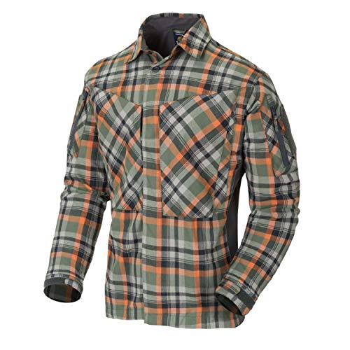 Helikon-Tex MBDU Flannel Shirt Freizeit Outdoor Hemd - Timber Olive Plaid von Helikon-Tex