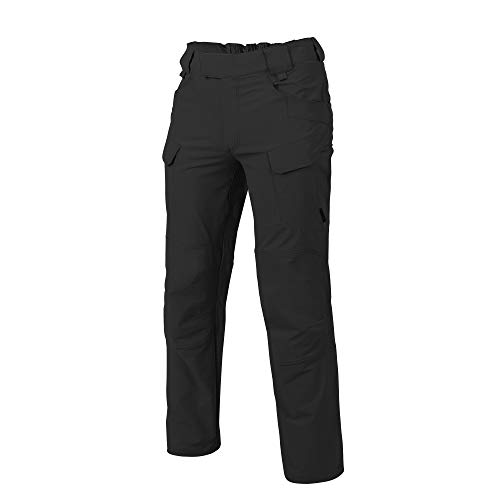 Helikon-Tex OTP Outdoor Tactical Pants - Wasserabweisend - Outback Line - Leichte Wanderhose für Strafverfolgungsbehörden, Arbeitshosen, Black VersaStretch Lite, 42W / 30L von Helikon-Tex