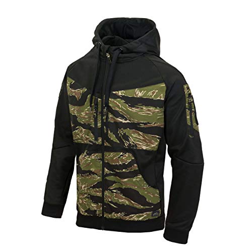 Helikon-Tex ROGUE Hoodie (FullZip) Black/Tiger Stripe von Helikon-Tex