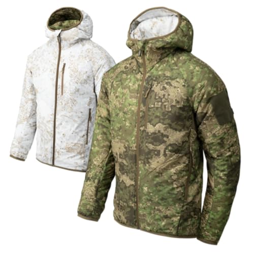 Helikon-Tex Reversible Wolfhound Hoodie Jacket® - Windpack - Wildwood/Snowdrift von Helikon-Tex