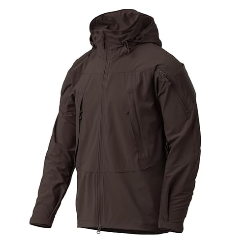 Helikon-Tex TROOPER Jacket MK2 Hooded Rain Jacket, Earth Brown, S von Helikon-Tex