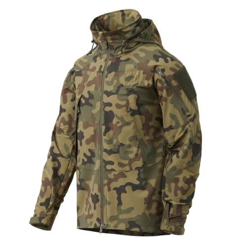 Helikon-Tex TROOPER Jacket MK2 Hooded Rain Jacket, Pl Woodland, XS von Helikon-Tex