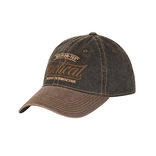 Helikon-Tex Tactical Snapback Cap - Dirty Washed Black / Washed Brown (CZ-TSC-DW-0T0WD) von Helikon-Tex
