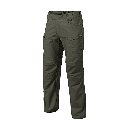 Helikon Herren UTP Hose Taiga Grün Polycotton Ripstop Größe S Long, Grün (Taiga Green), 30W x 34L von Helikon-Tex