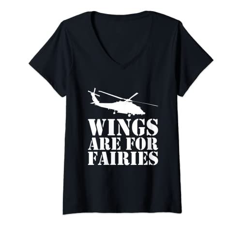 Damen Helikopter Pilot Heli Flieger Luftfahrt - Hubschrauber T-Shirt mit V-Ausschnitt Damen Helikopter Pilot Heli Flieger Luftfahrt - Hubschrauber T-Shirt mit V-Ausschnitt von Helikopter Geschenke & Ideen