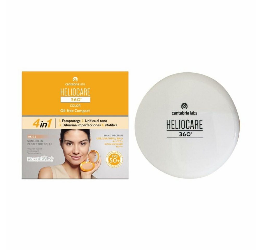 Heliocare Puder 360º ölfreie Kompaktfarbe SPF50 #Beige 10 gr Heliocare Puder 360º ölfreie Kompaktfarbe SPF50 #Beige 10 gr von Heliocare