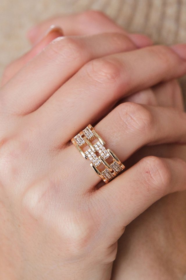 Heliophilia Silver Fingerring BRASS BODY, Adjustable R1379 von Heliophilia Silver