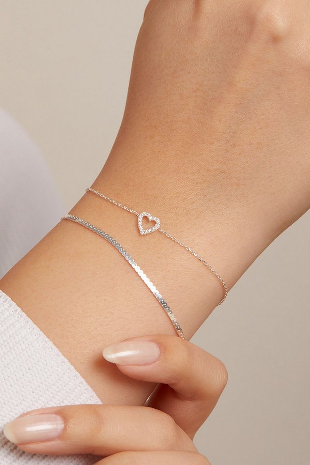 Heliophilia Silver Schmuckset 100% 925 STERLING SILVER, 0,5 cm S1512 von Heliophilia Silver