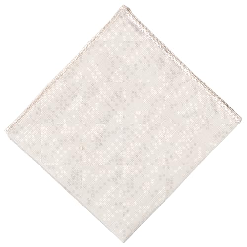 Hell Blues Herren Einstecktuch Leinen mit gesticktem Rand ~ Anzugzubehör für Hochzeit, formelle Veranstaltung, 24 cm x 24 cm, Elfenbein, 24 cm Hell Blues Herren Einstecktuch Leinen mit gesticktem Rand ~ Anzugzubehör für Hochzeit, formelle Veranstaltung, 24 cm x 24 cm, Elfenbein, 24 cm von Hell Blues