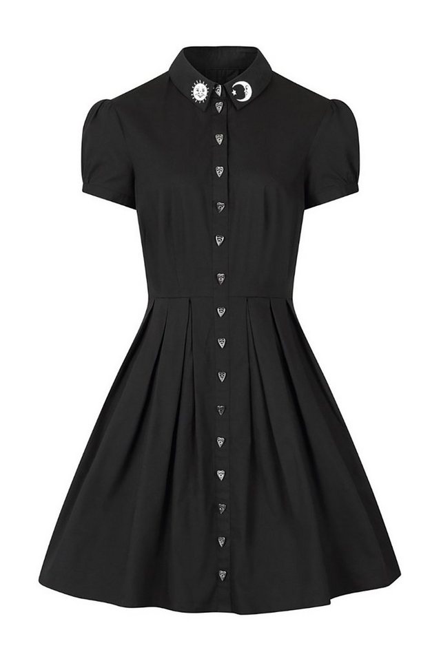 Hell Bunny A-Linien-Kleid Samara Dress Gothic Ouija Knopf Applikation von Hell Bunny