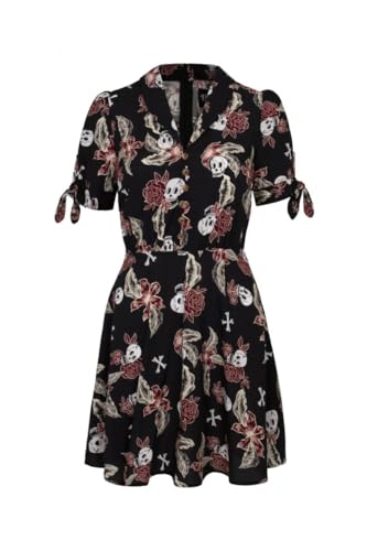 Hell Bunny Alani Mini Dress Frauen Kurzes Kleid Multicolor M 100% Viskose A-Linien-Kleider, Rockabilly von Hell Bunny