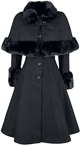 Hell Bunny Capulet Coat Frauen Mantel schwarz XXL von Hell Bunny