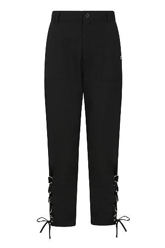 Hell Bunny Hose Tifa Trousers Gothic Schnürung Nu Goth, Größe:S von Hell Bunny