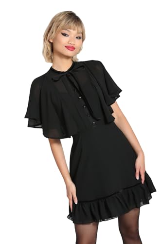 Hell Bunny Imperia Dress Frauen Kurzes Kleid schwarz XXL 100% Polyester Gothic, Sommerkleider von Hell Bunny
