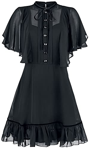 Hell Bunny Imperia Dress Frauen Kurzes Kleid schwarz XXL 100% Polyester Gothic, Sommerkleider von Hell Bunny