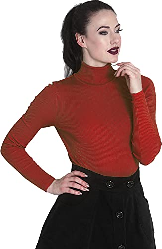 Hell Bunny Spiros Top Frauen Strickpullover schwarz XS von Hell Bunny