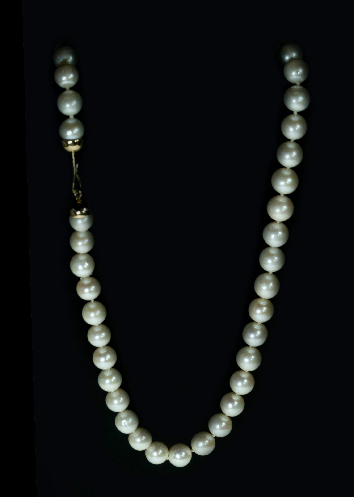 Süsswasserperlen Halskette | Weiße Perlen Anhänger 18K Solid Gold Für Frauen Einzigartige Braut Perlenschmuck von HellaGanorJewelry