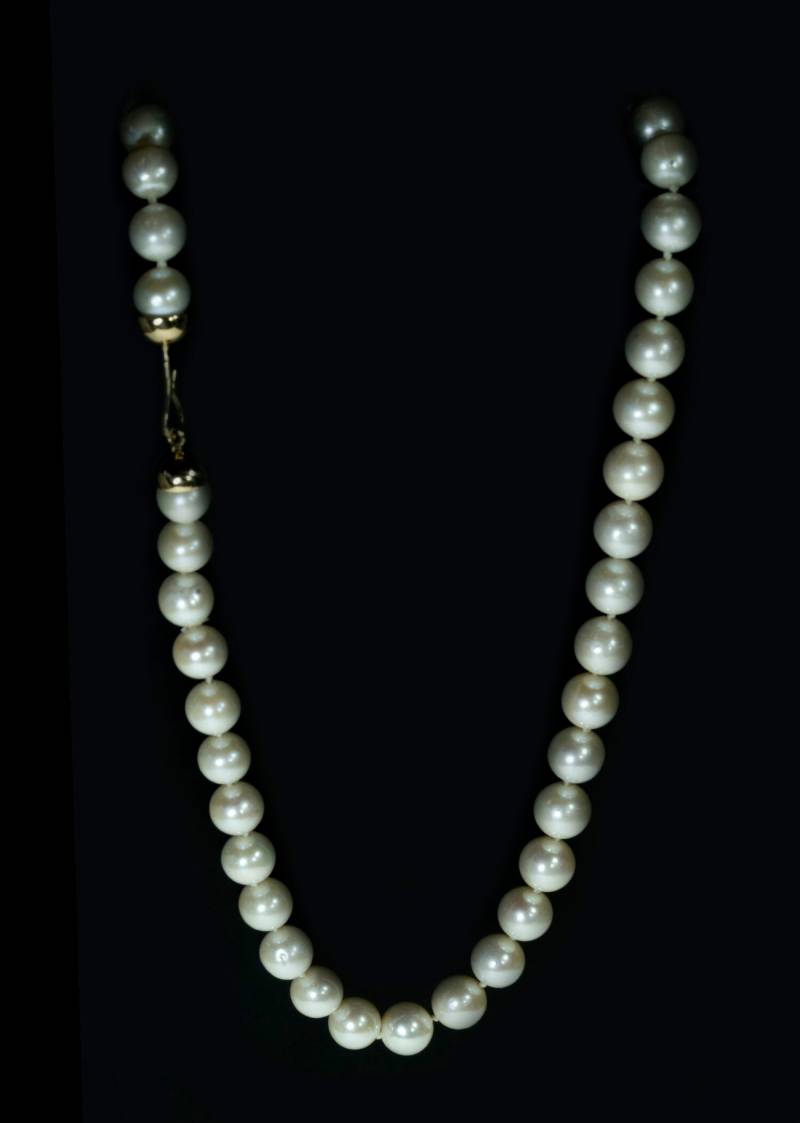 Süsswasserperlen Halskette | Weiße Perlen Anhänger 18K Solid Gold Für Frauen Einzigartige Braut Perlenschmuck Süsswasserperlen Halskette | Weiße Perlen Anhänger 18K Solid Gold Für Frauen Einzigartige Braut Perlenschmuck von HellaGanorJewelry