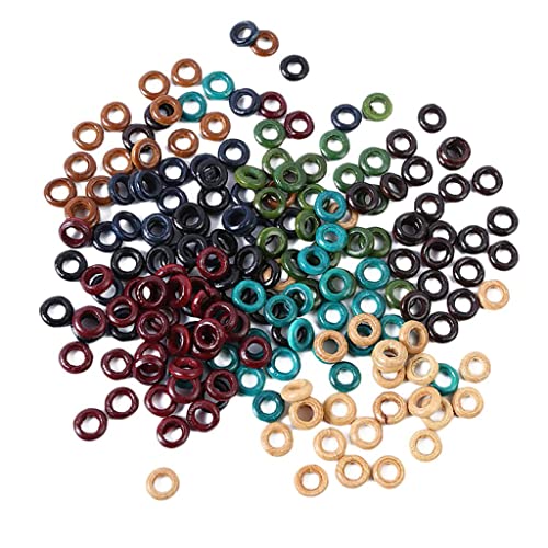 100 Set 13 mm Holz Dreadlocks Perlen Haarringe Schmuck für Zöpfe Haar Dreadlocks Zubehör Haarmanschetten Holz Haar Flechten Haarschmuck Große Löcher 100 Set 13 mm Holz Dreadlocks Perlen Haarringe Schmuck für Zöpfe Haar Dreadlocks Zubehör Haarmanschetten Holz Haar Flechten Haarschmuck Große Löcher von Hellery