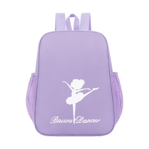 Hellery Ballett Tanz Rucksack für Mädchen Kinder Kleinkinder mit Verstellbaren Trägern Wasserdicht Aus Polyester für Schule Reisen Training, Lila von Hellery