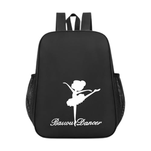 Hellery Ballett Tanz Rucksack für Mädchen Kinder Kleinkinder mit Verstellbaren Trägern Wasserdicht Aus Polyester für Schule Reisen Training, Schwarz von Hellery