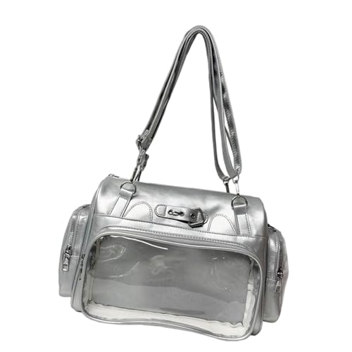 Hellery Pin Display Tasche, Kleiner Puppen Aufbewahrungsrucksack für Anime Puppen Display, Argent von Hellery