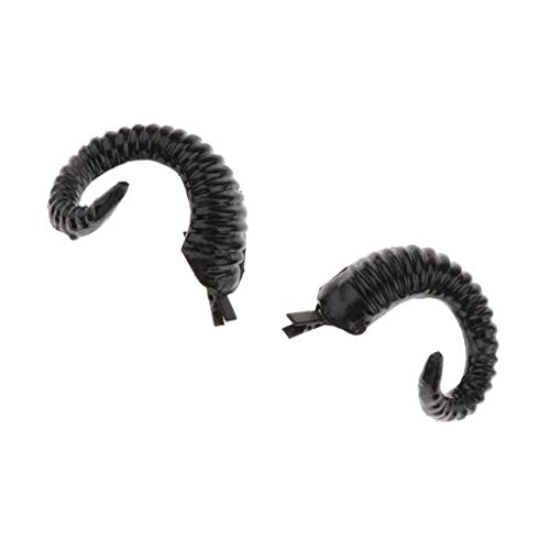 Künstliche Widderhörner Haarnadeln Schafe Ziege Cosplay Halloween Foto Prop von Hellery