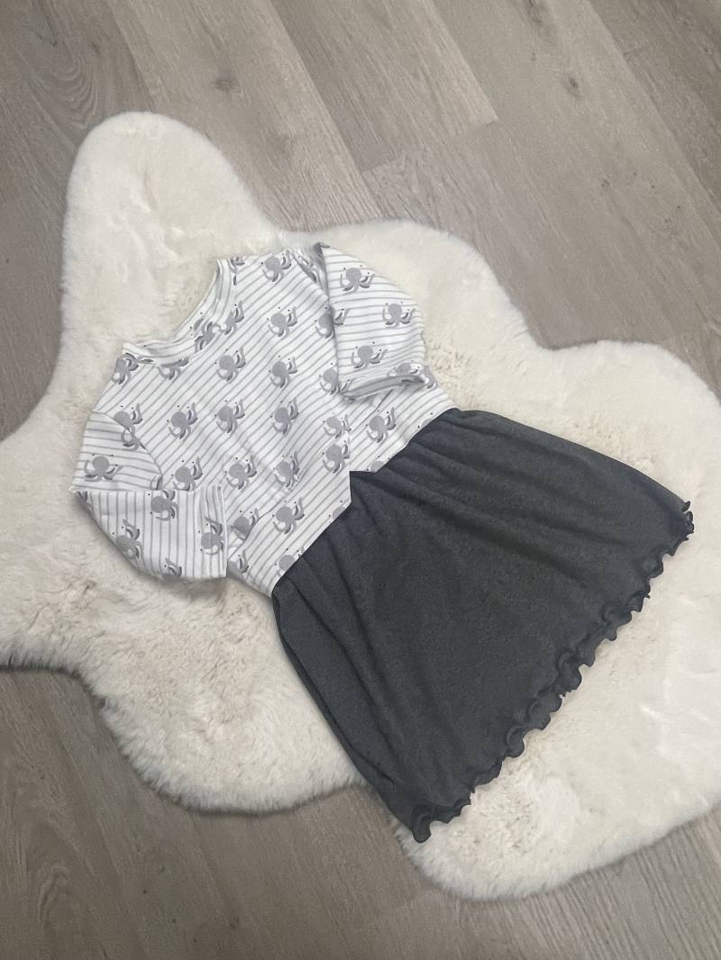 Girlysweater Krake/Anthrazit von HelliMaus