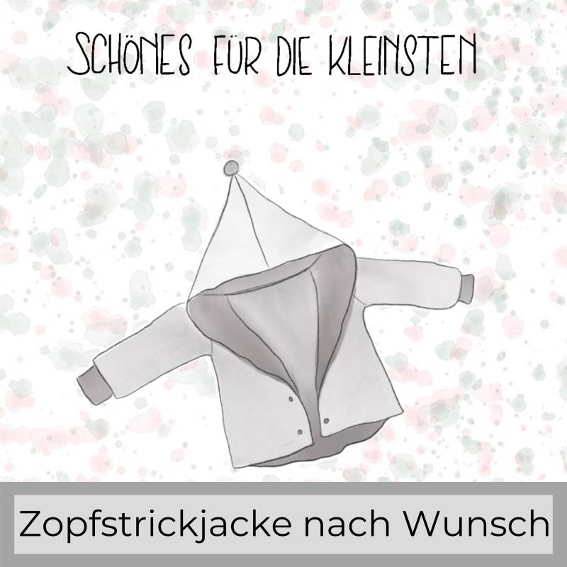 Zopfstrickjacke Nach Wunsch von HelliMaus