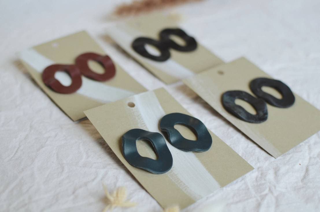 Ohrringe Aus Fimo | Groß Ohrringe Aus Fimo | Groß von HellibelliDesign
