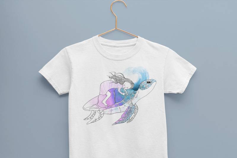 Kinder Shirt "Schildkrötenliebe" von HellicopterDE