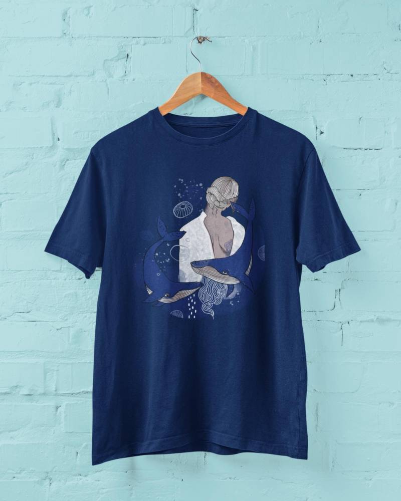 Shirt "Two Whales" Girl von HellicopterDE