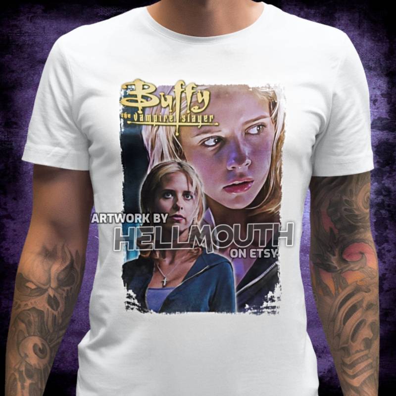 Buffy The Vampire Slayer - Anne Weißes T-Shirt. Herren & Damen Alle Größen. Sarah Michelle Gellar. Staffel 3. 90Er Jahre von Hellmouth