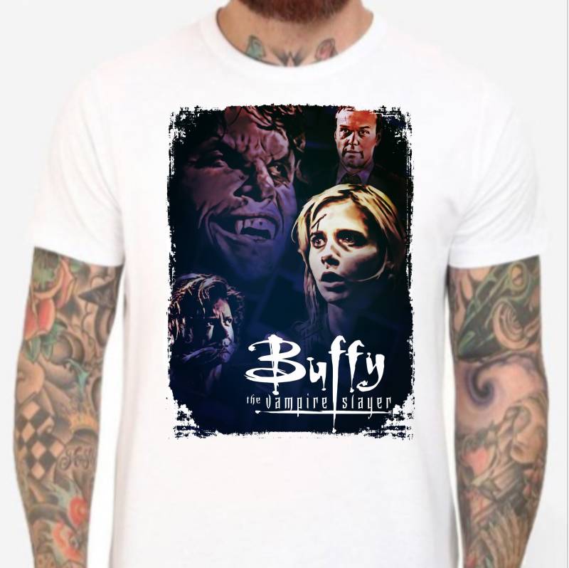 Buffy The Vampire Slayer Cast - Staffel 3, Hilflos. Weißes T-Shirt Herren & Damen Alle Größen. Giles, Joyce von Hellmouth