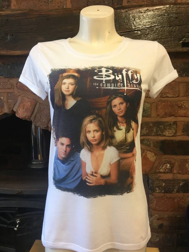 Buffy The Vampire Slayer Cast - Weißes T-Shirt Männer & Frauen Alle Größen von Hellmouth