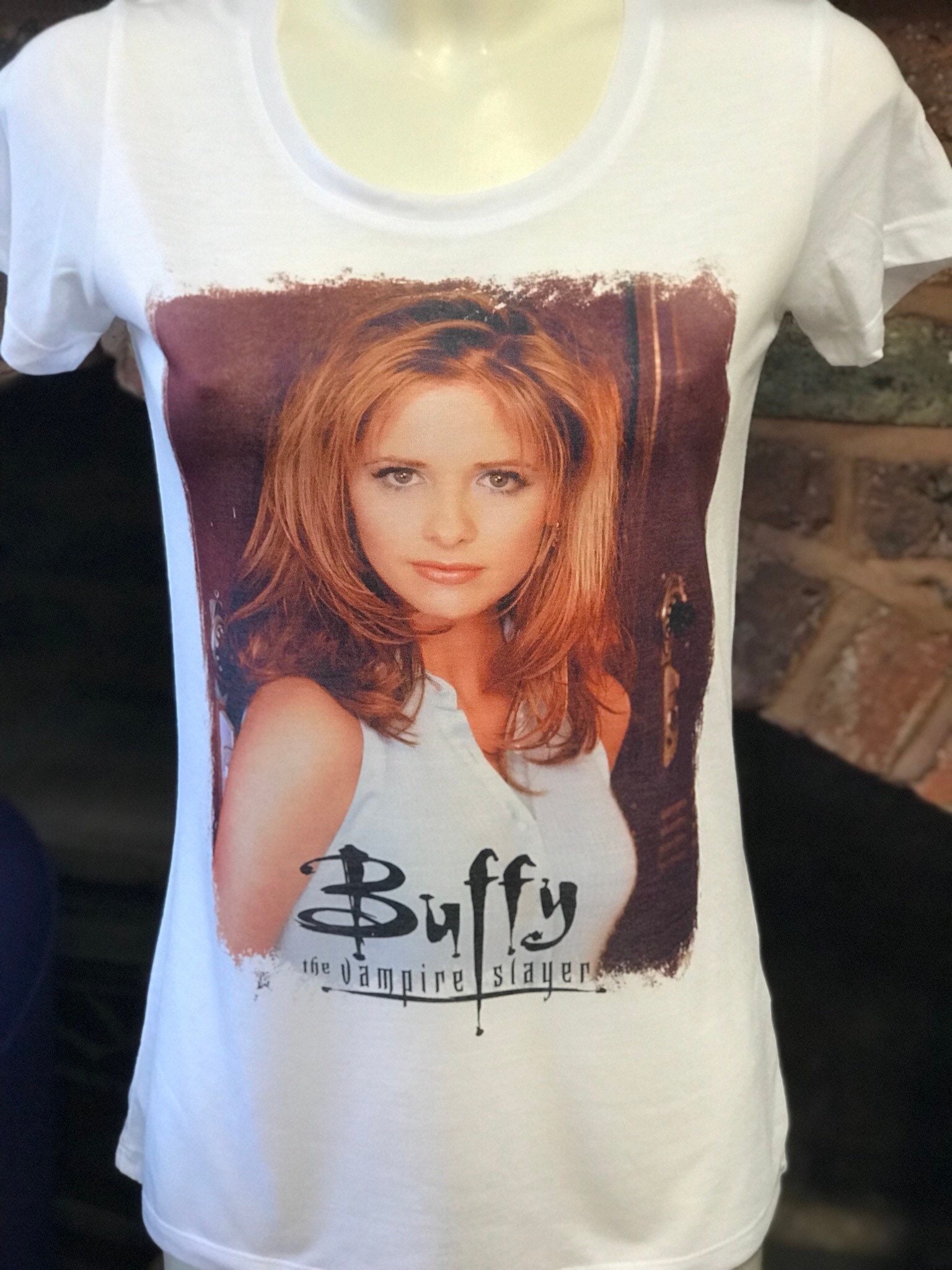 Buffy The Vampire Slayer - Weißes T-Shirt. Saison 1. Männer Und Frauen Alle Größen von Hellmouth