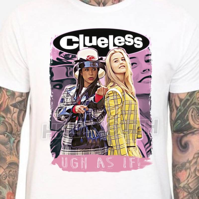 Clueless White-T-Shirt. Alicia Silverstone, Cher, Stacey Dash, Dionne. 90'er Jahre. Herren & Damen Alle Größen von Hellmouth